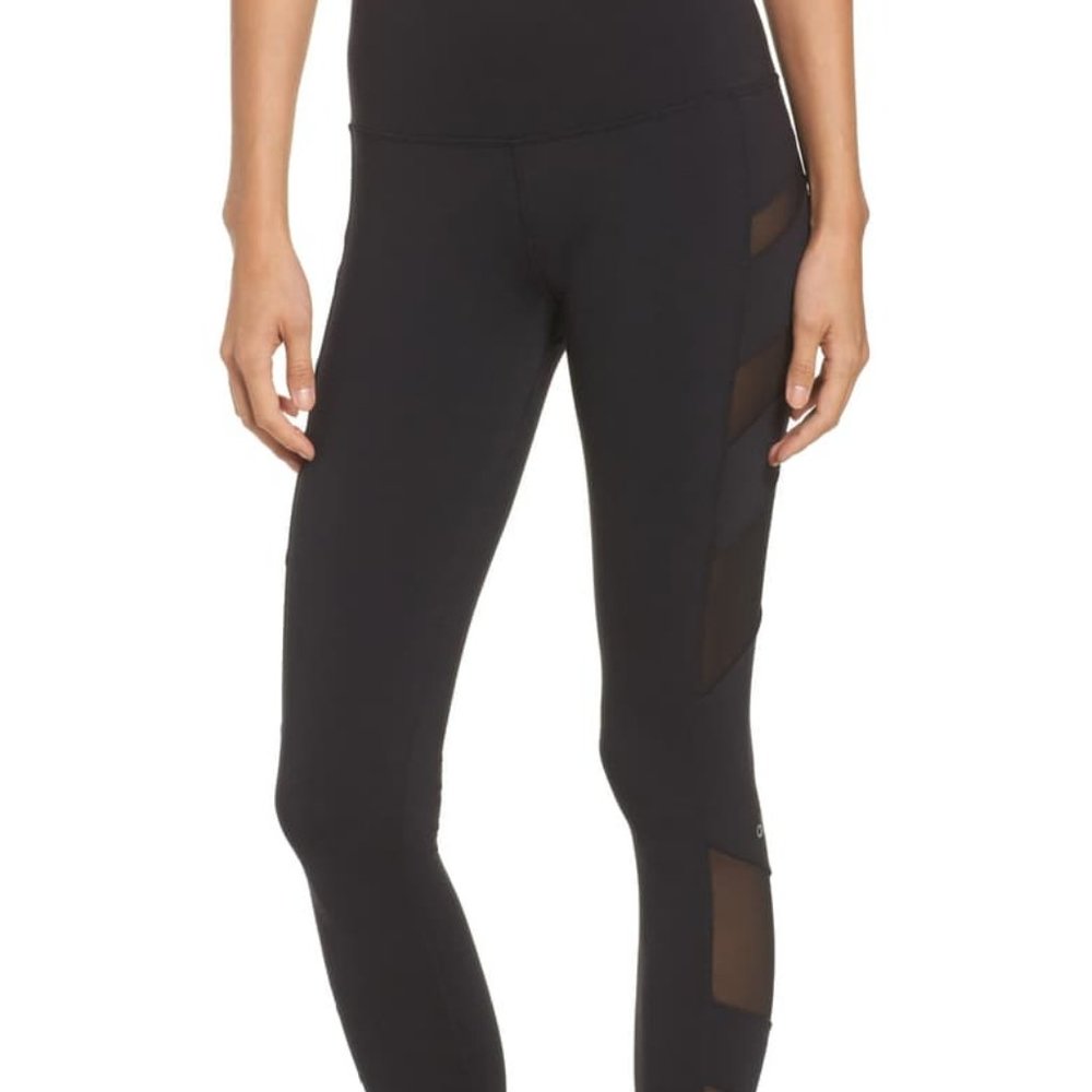 ALO Yoga Block High Waist Mesh Inset Leggings